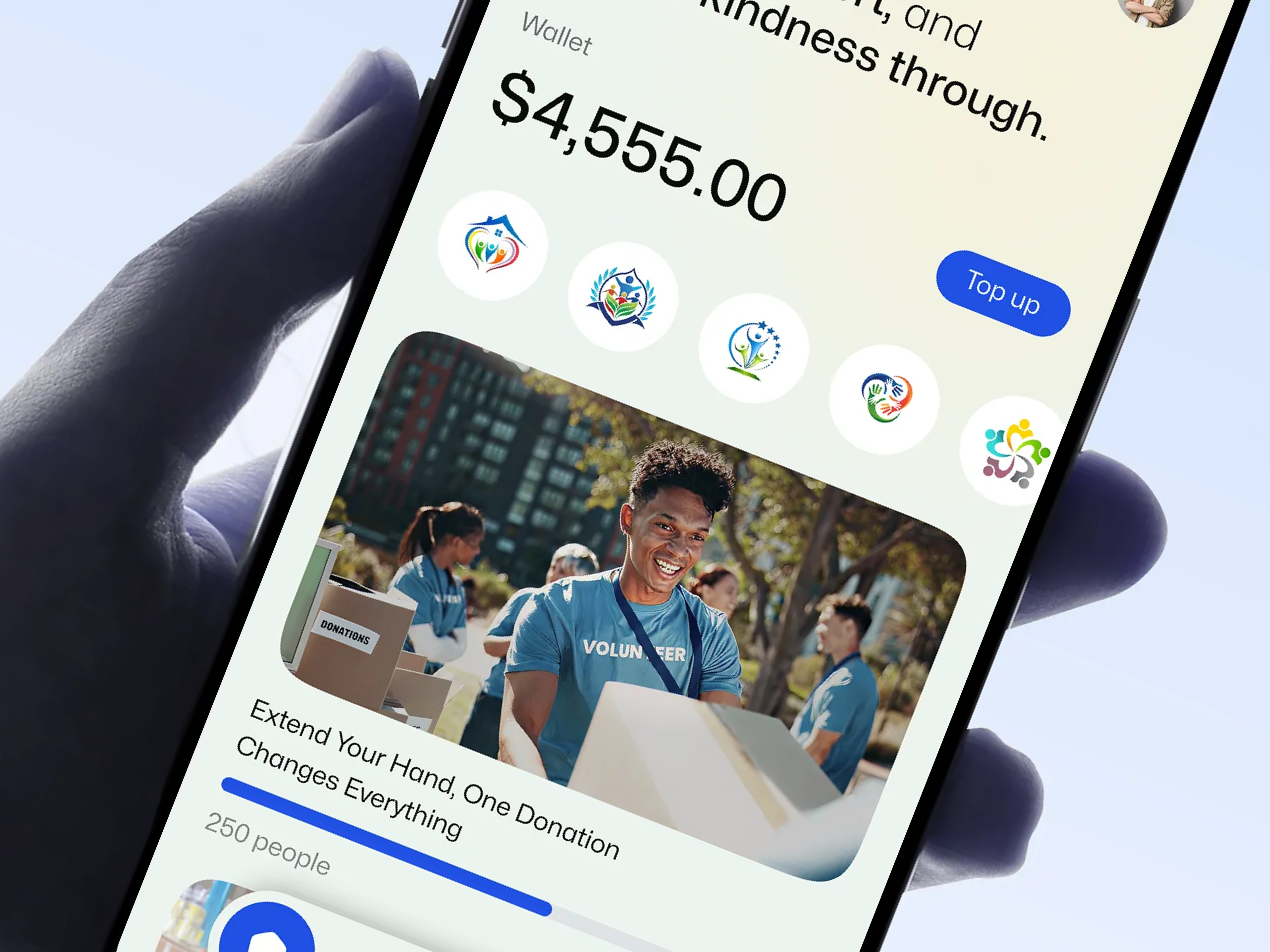 DonateX – Seamless Giving Mobile Interface app appdesign charityapp crowdfunding dashboardui donationapp fintechapp minimalui mobileapp mobileappui nonprofit paymentapp socialimpact startupdesign uiuxdesign userexperience userinterface walletapp web