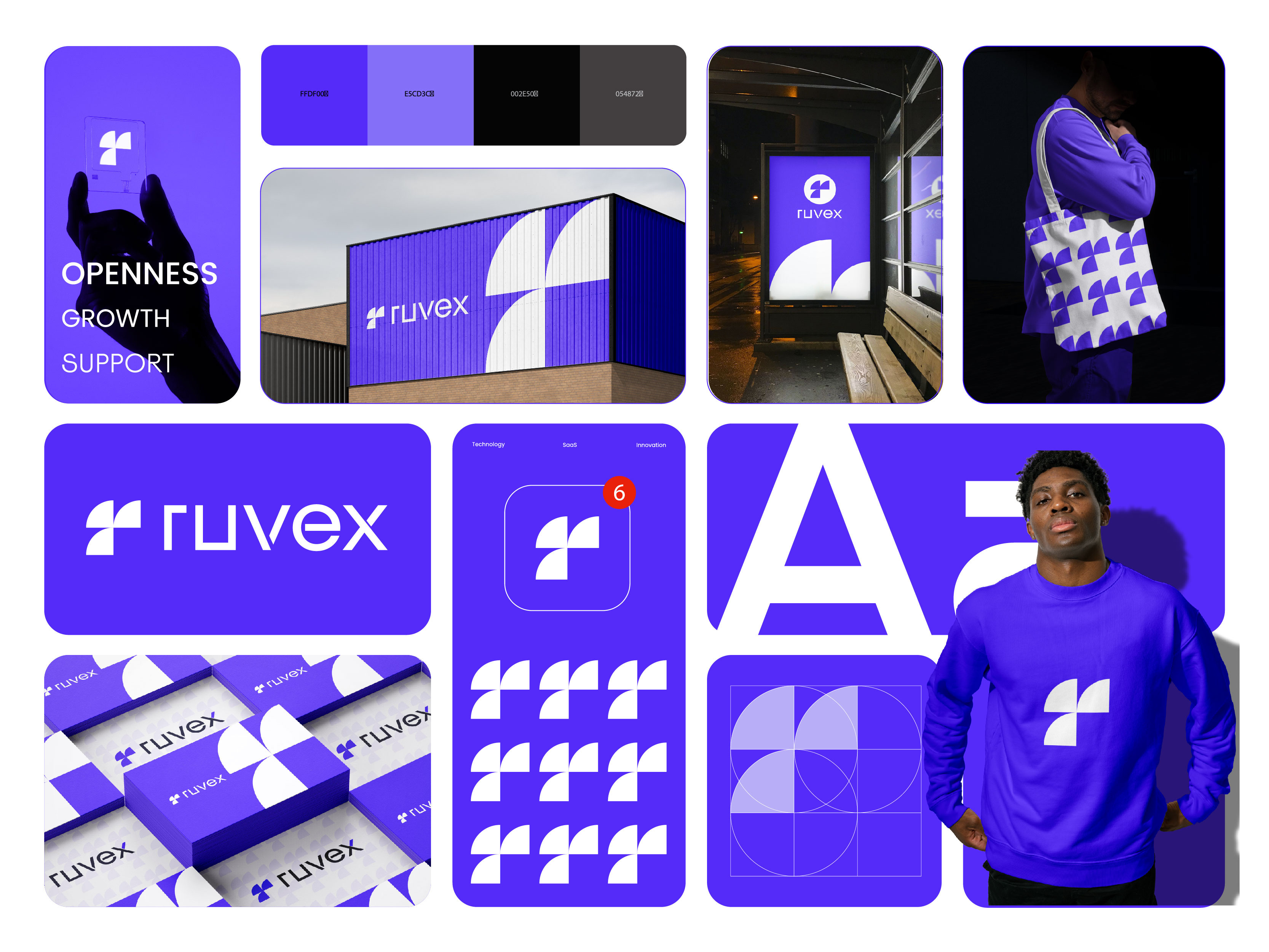 Abstract Letter R Logo Design for Tech Startup & SaaS Brand