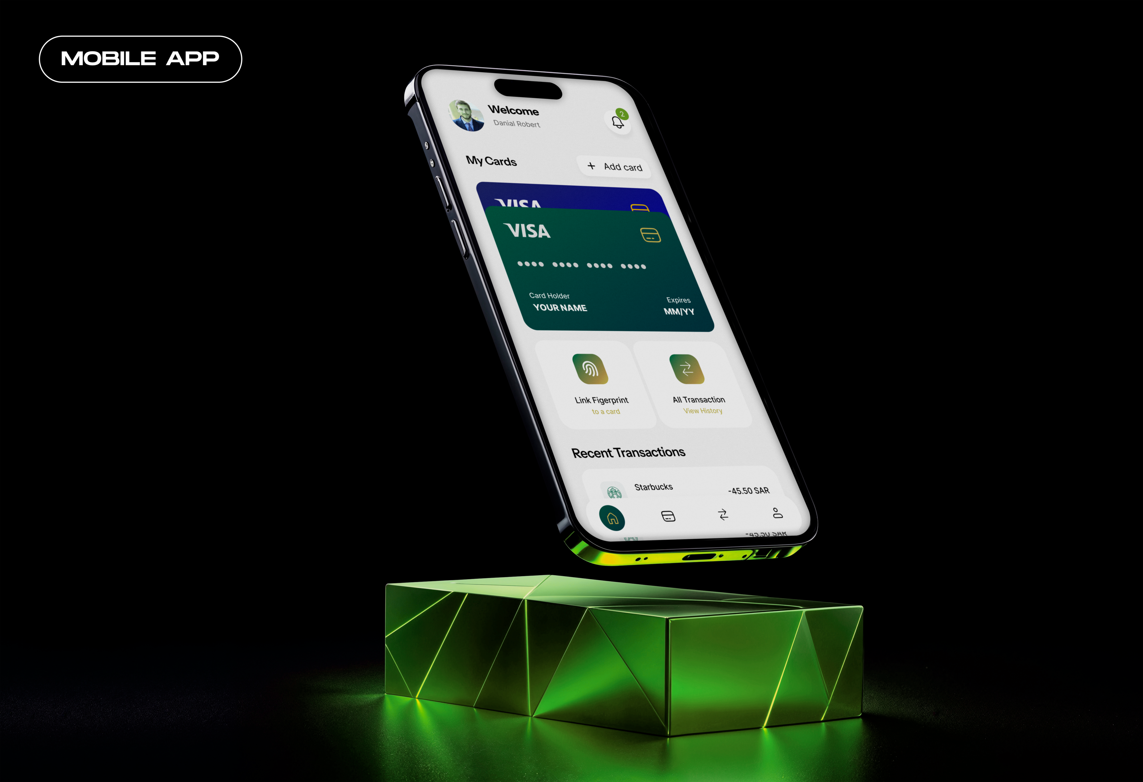 Fintech Wallet App with Biometric Payment UX app app design app ui design biometric authentication design system digital wallet figma design fingerprint ux fintech app mobile app mobile app ui mobile ui pos payment saas ui uiux user experience wireframe