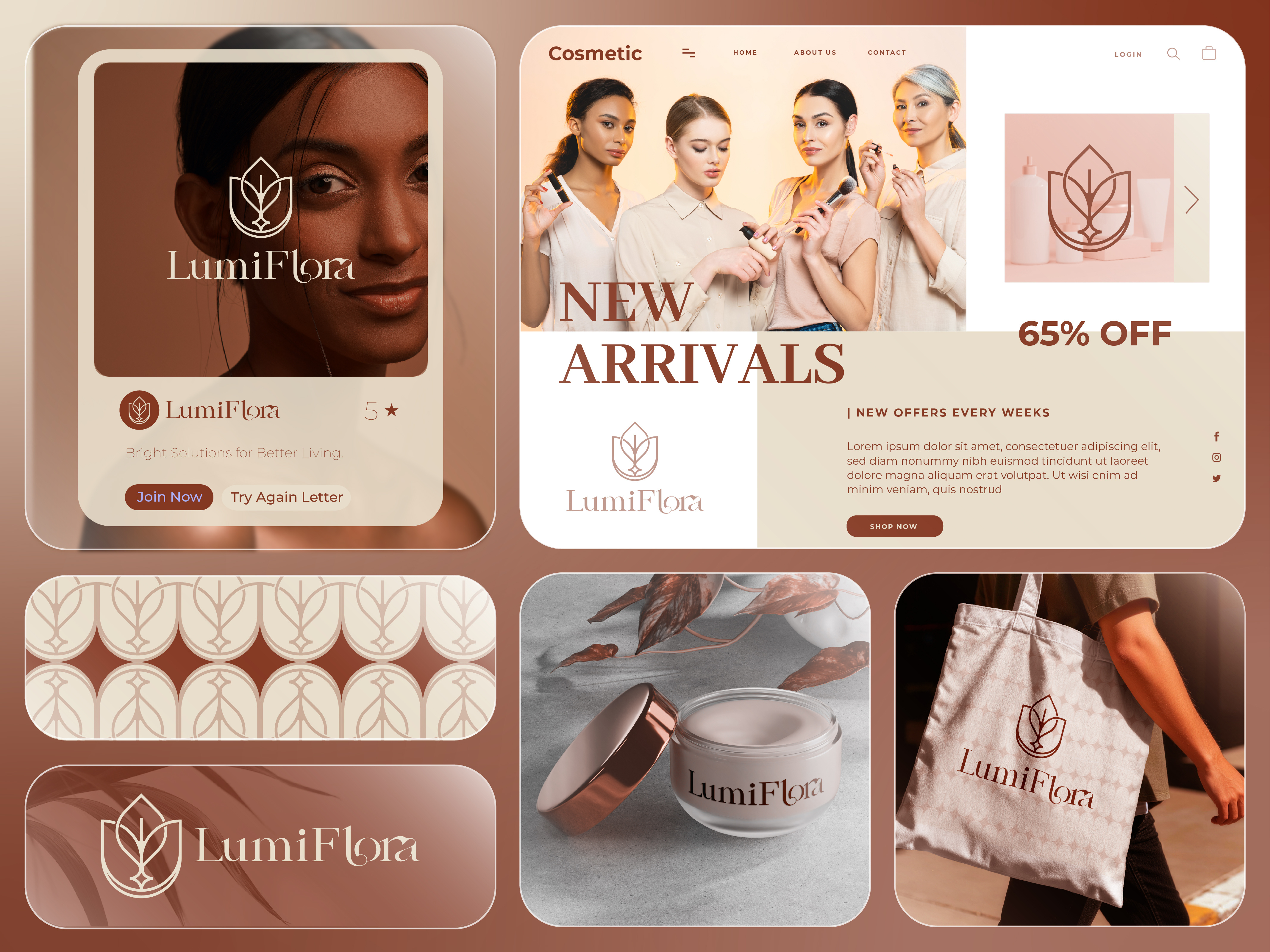 Example of Brand Identity Design | Feminine Style