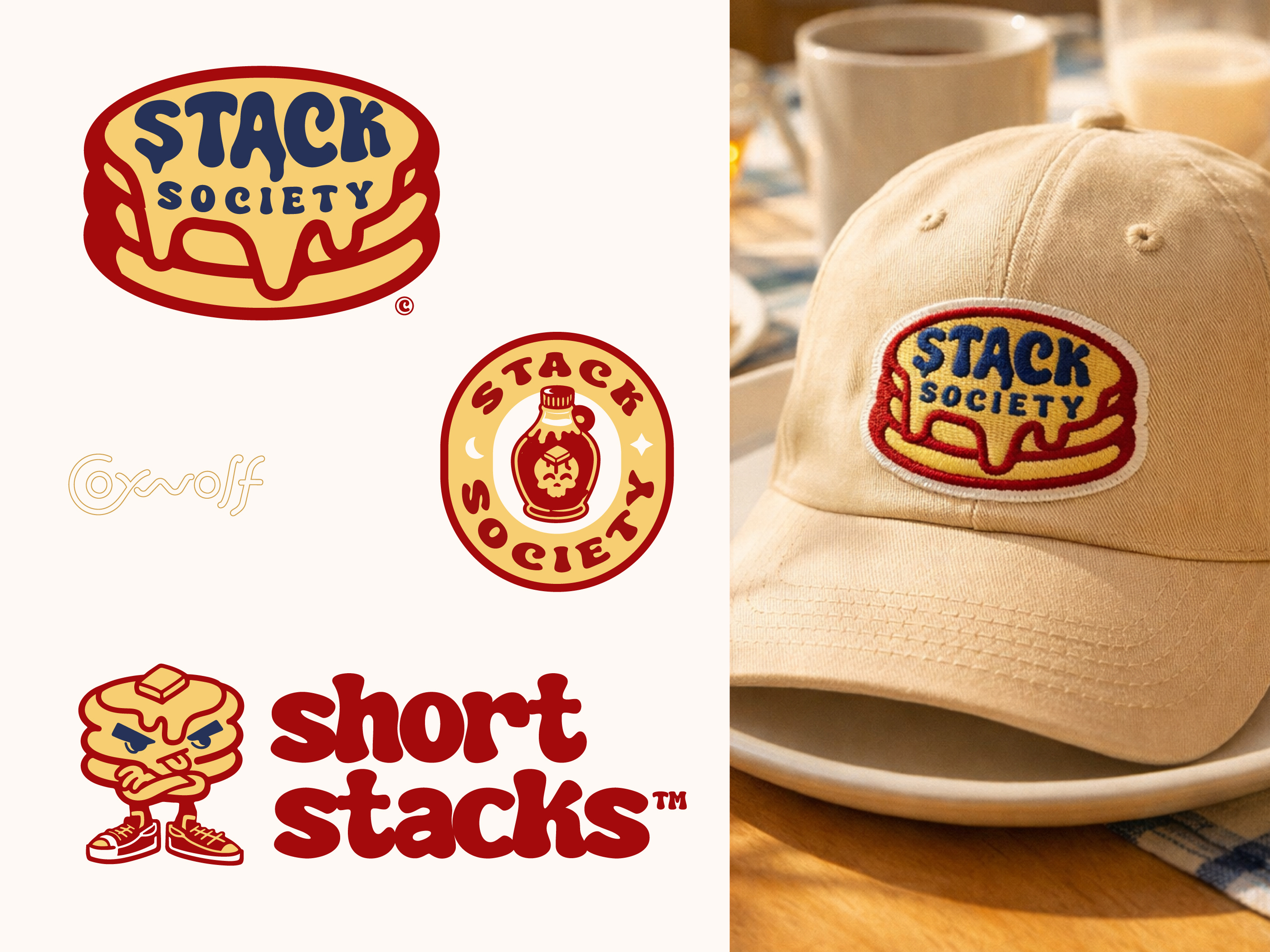 Example of Fun Pancake Logos - Sports Branding