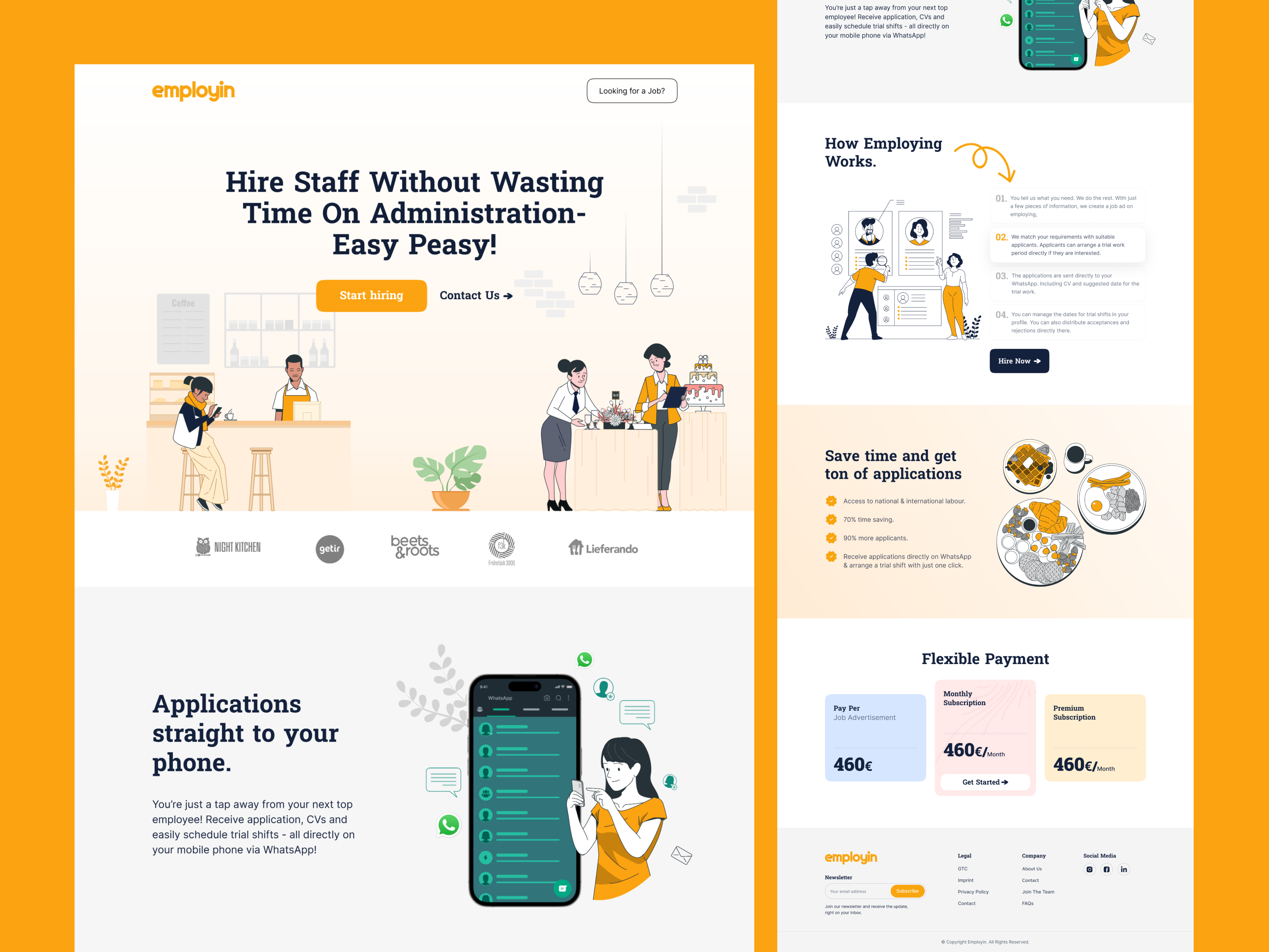 Example of Responsive Landing Page / UI UX Design