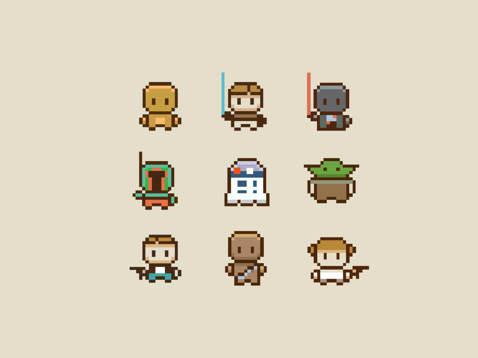 star wars pixel art