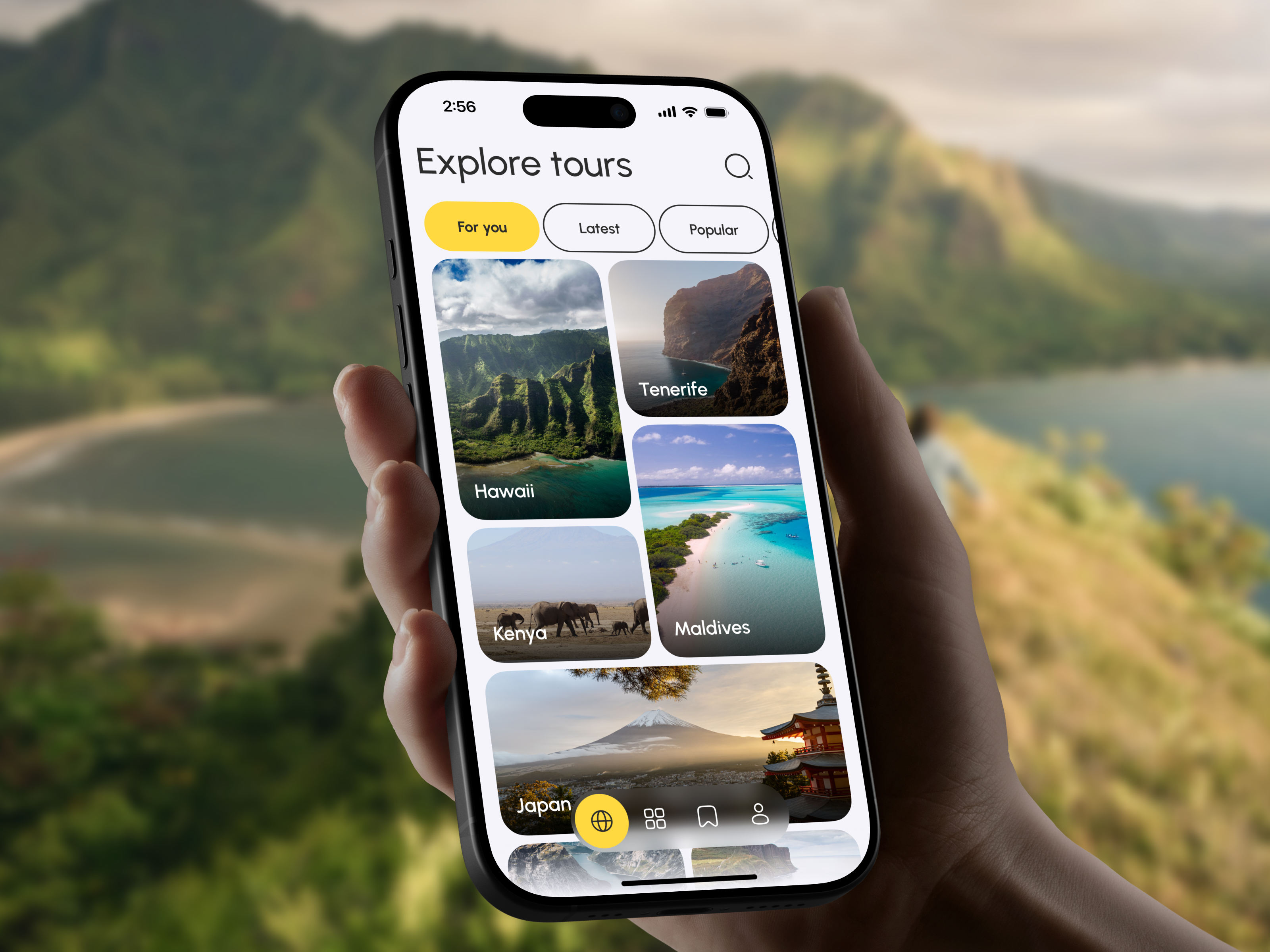🌍 Product design for mobile travel app | Hyperactive app design clean ui concept design destination gallery hyperactive mobile mobile app mobile design planner product design tour travel trip ui ux