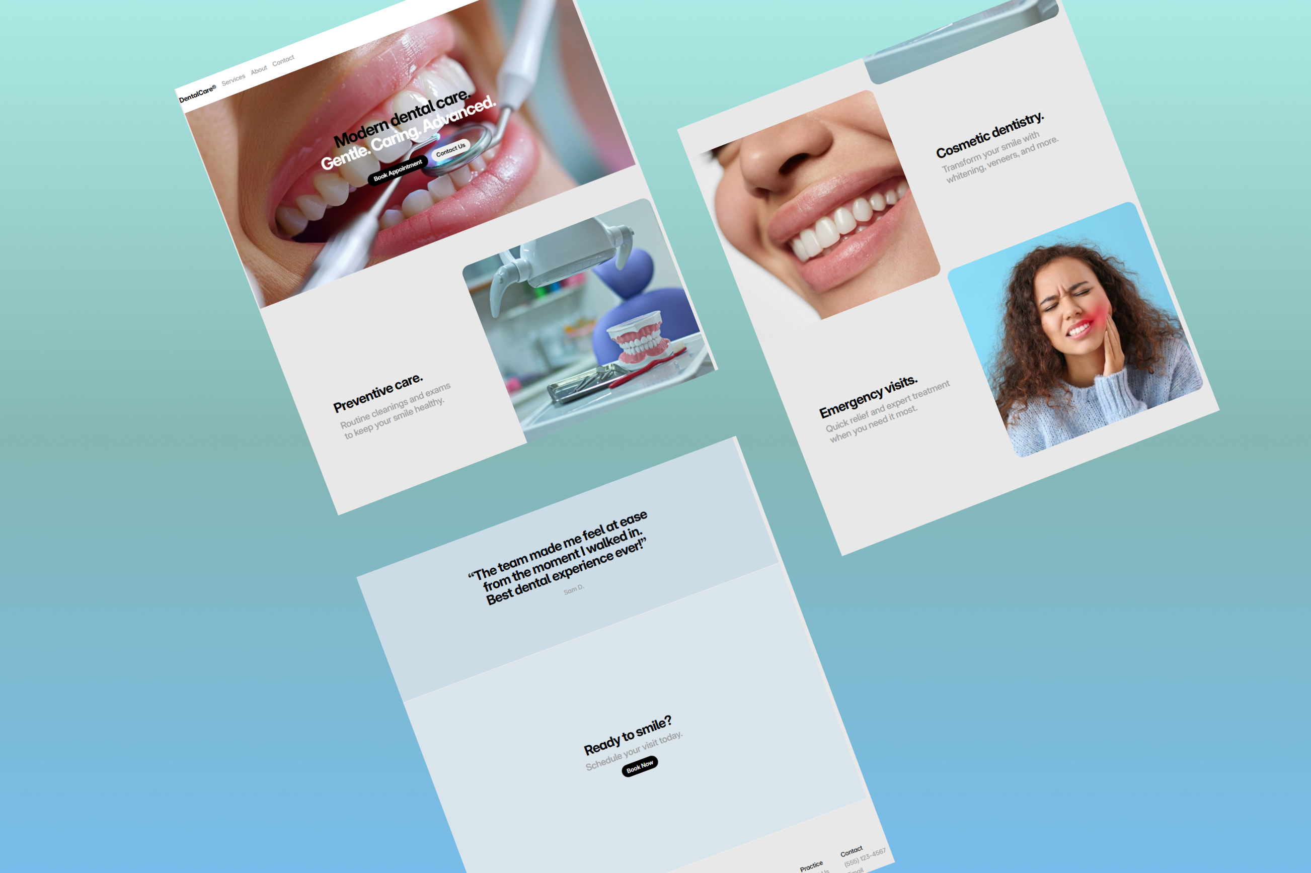 Dental Clinic Website Landing Page