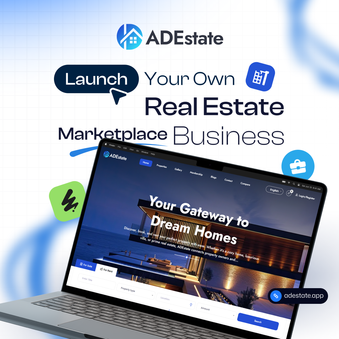 AdEstate -RealEstate Marketplace for Buying & Selling Properties 3d android animation appdevs appdevsx application branding design graphic design illustration ios logo motion graphics ui user experience user interface