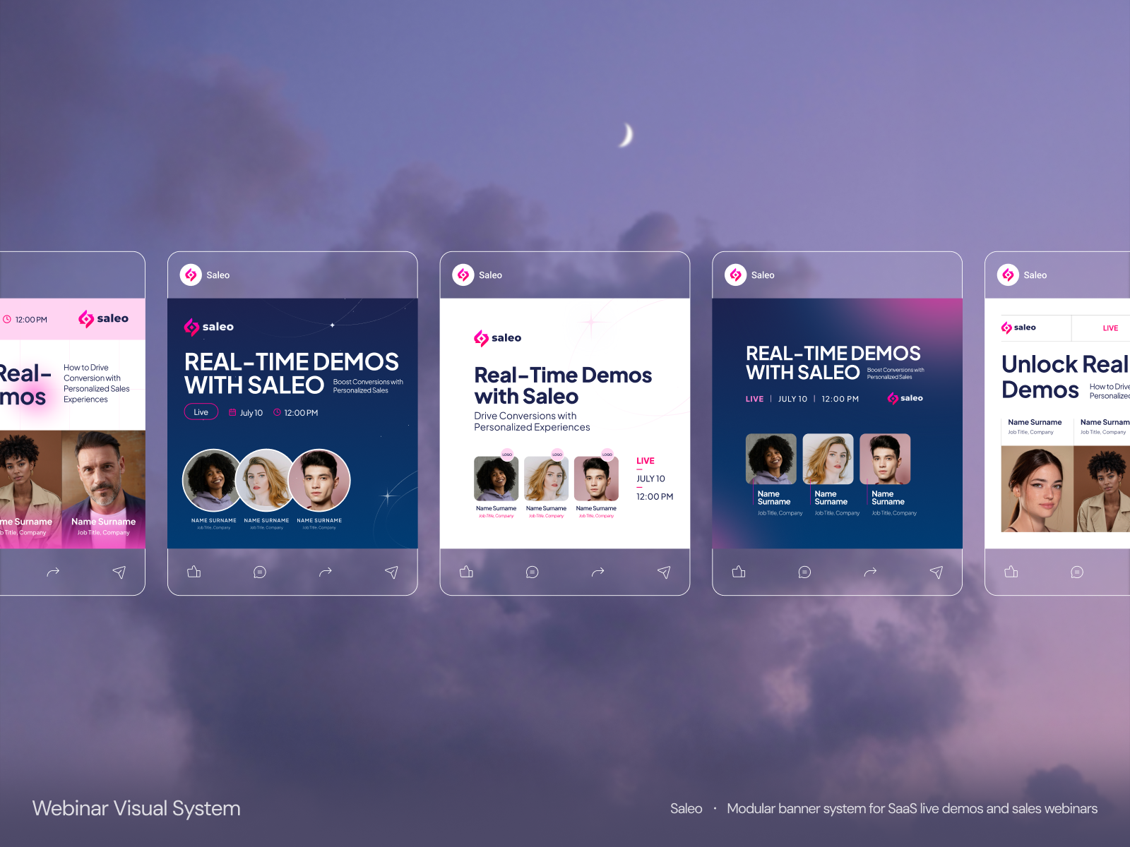 Saleo - Social media design