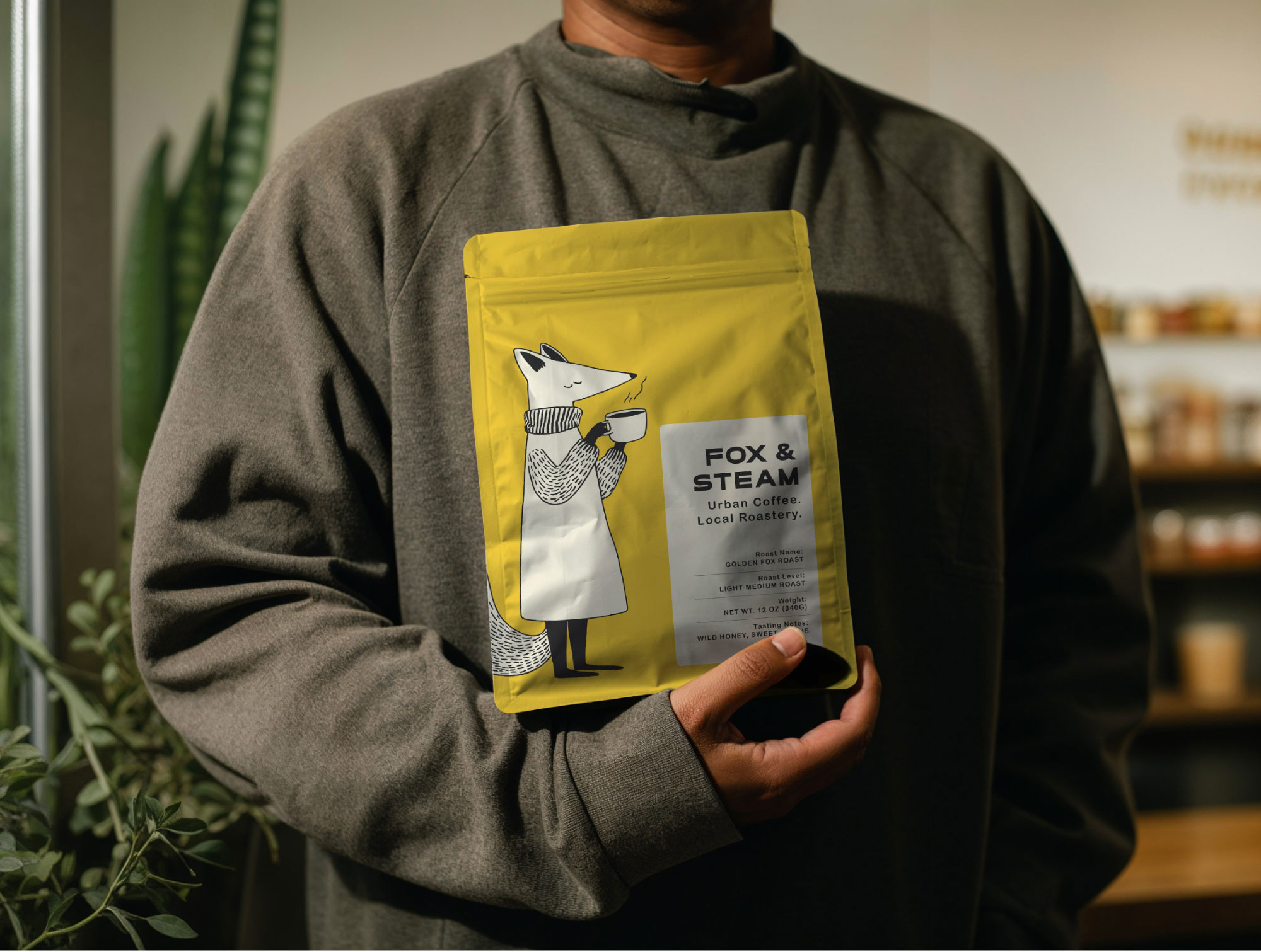 Fox & Steam - Brand Identity brand guidelines branding coffee brand identity coffee logo design coffee packaging design coffee shop branding graphic design illustration logo design packaging design roastery brand identity visual design