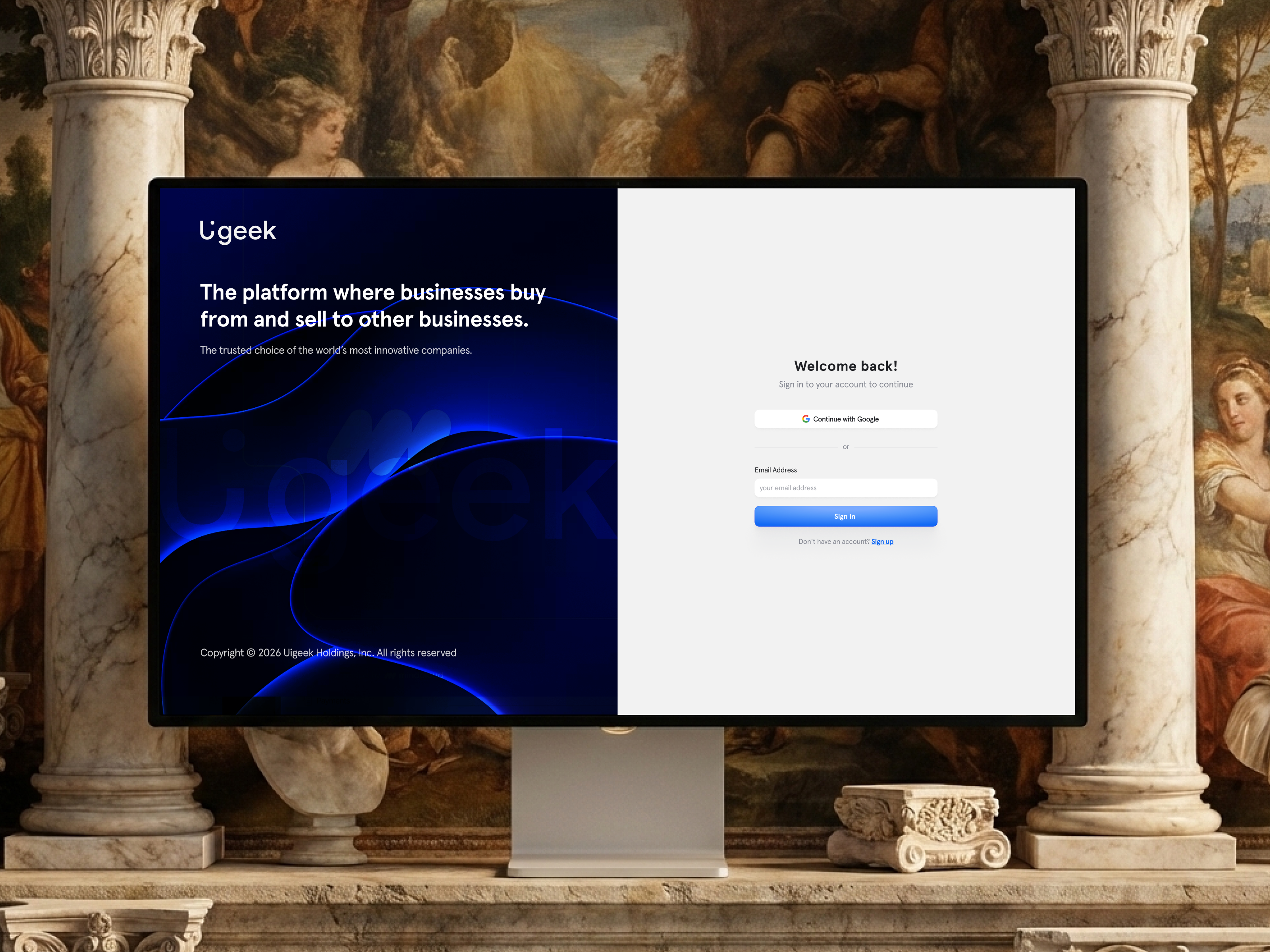 Login Screen for web app design agent google login form agent login ui agentic login form ai fintech app ai sign up buy sell platform create an account form dashboard dashboard design fintech web app design login form login ui minimal product design sign up form ui ux visual design web app design web ui