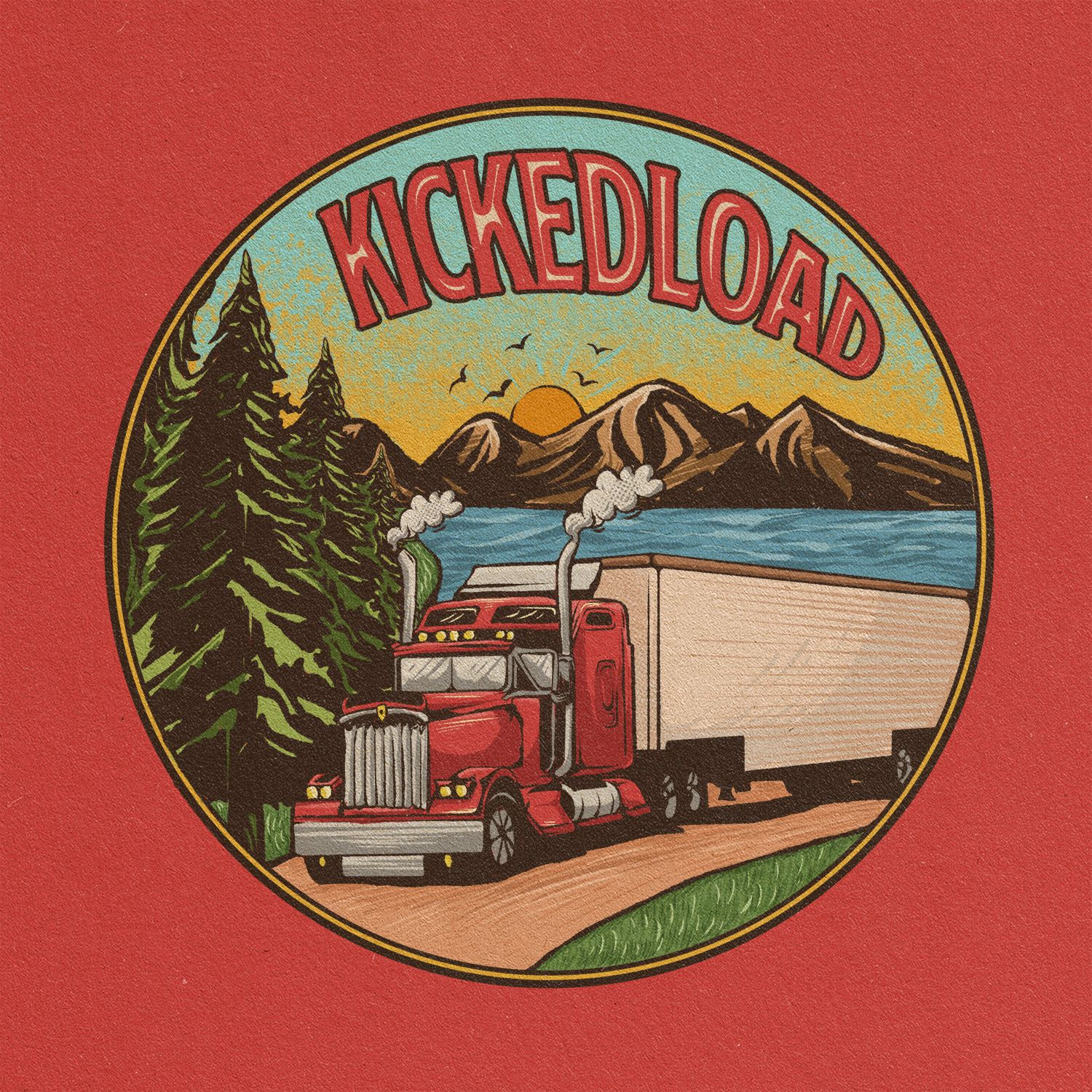 Kickedload: Vintage Heritage Logistics Logo adobe illustrator adobe photoshop badge branding characterillustration design graphic design illustration logisticsbranding logo retro typography vector vintage illustration
