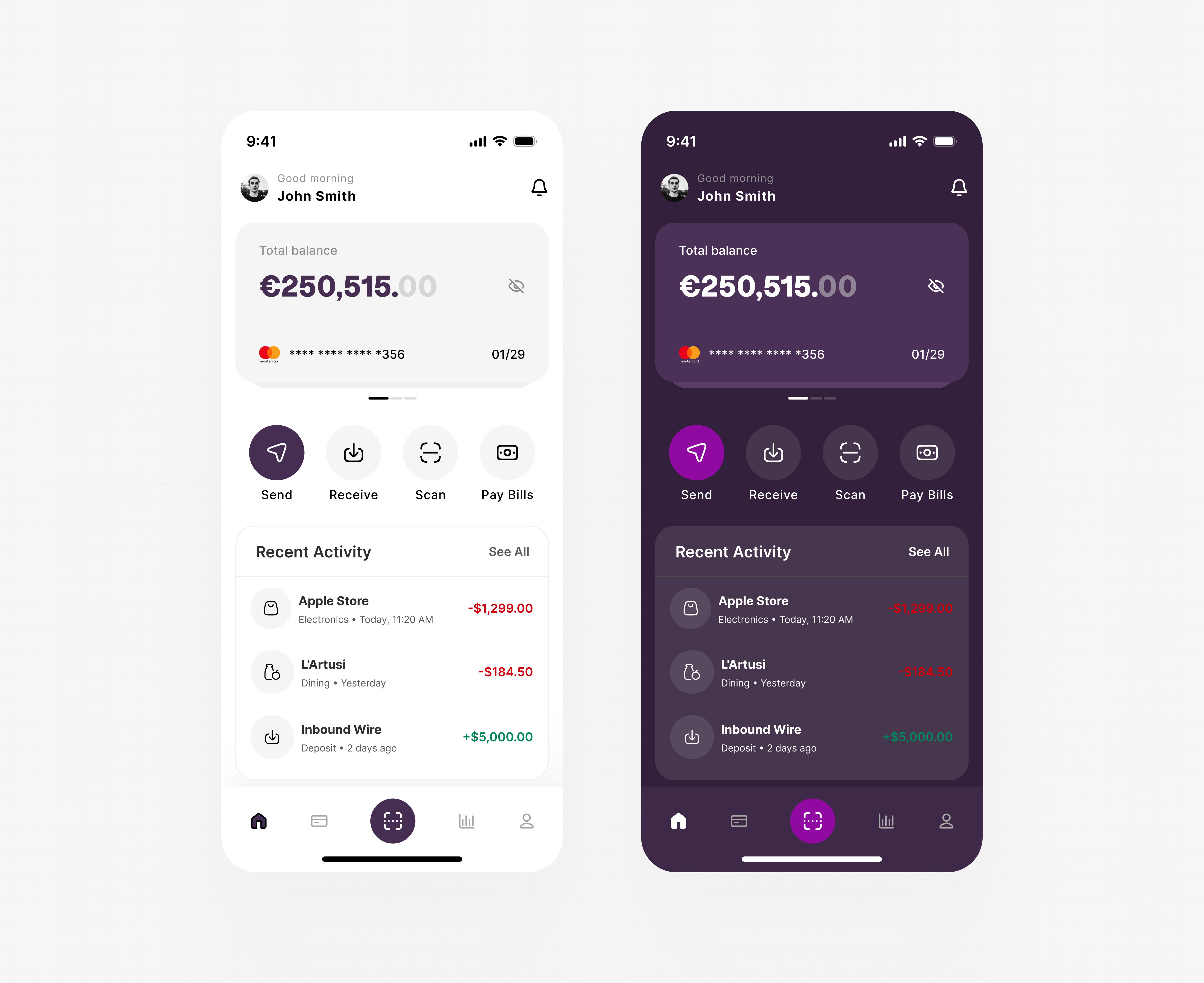 Banking App UI Design