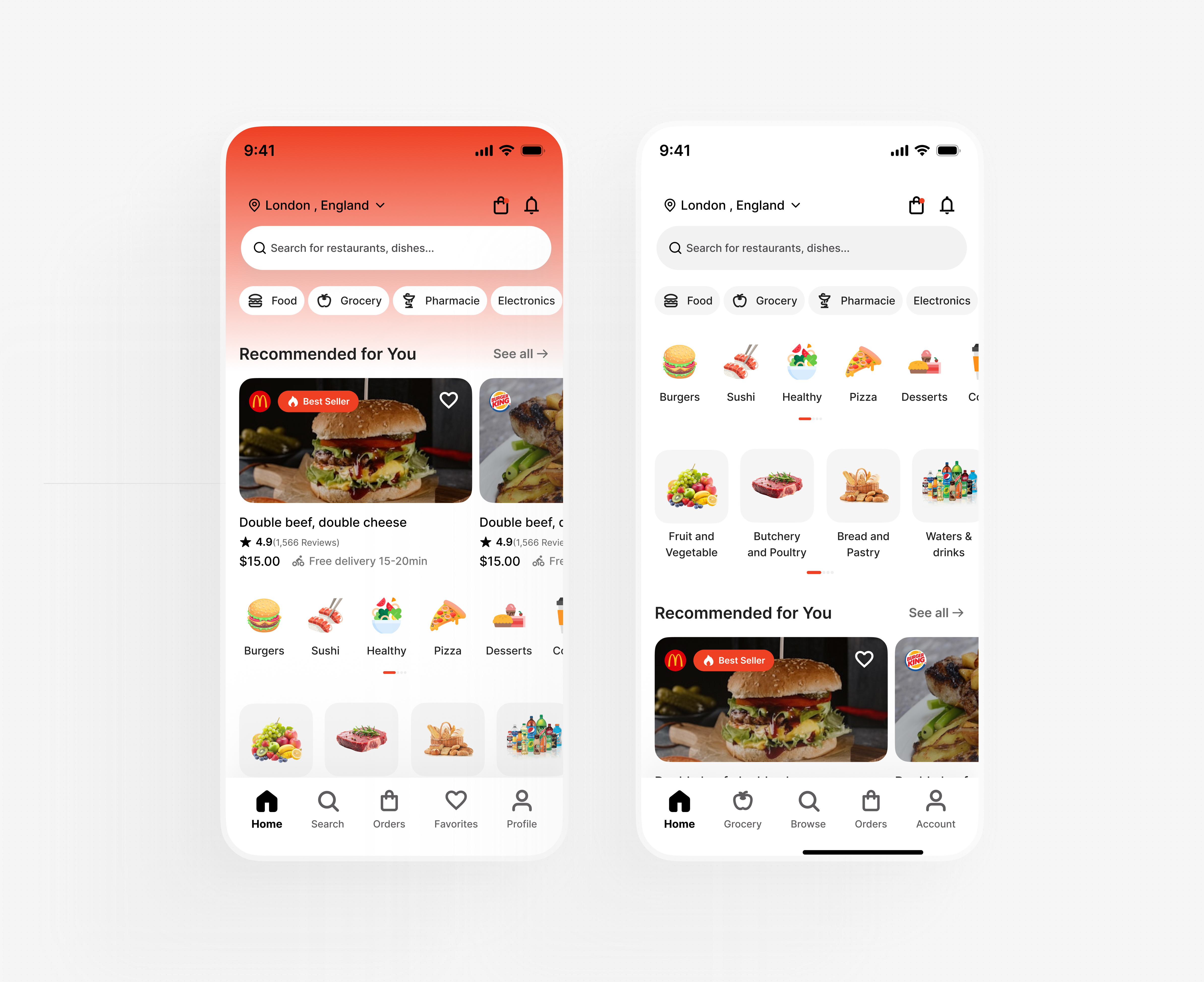 Food App UI Design