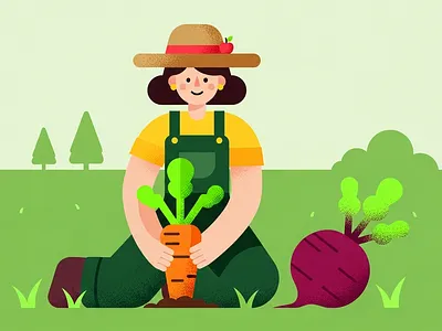 Golden Harvest Illustration Set 3 agricultural autumn environment farm harvest illustration landscape illustration nature