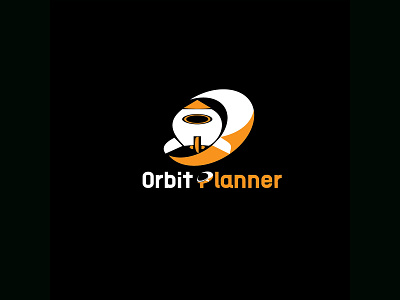 Orbit Planner Minimalist Logo branding clothing galaxy graphic design icon illustration logo minimalist orbit logo space symbol typography