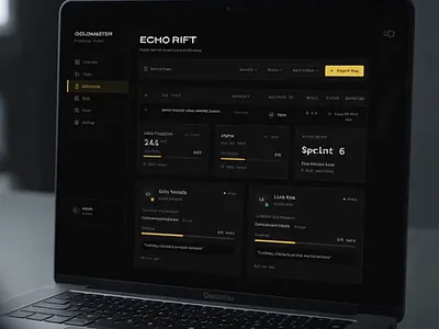 Goldmaster — Indie Game Studio Dashboard design designsystem development figma ui ux vscode