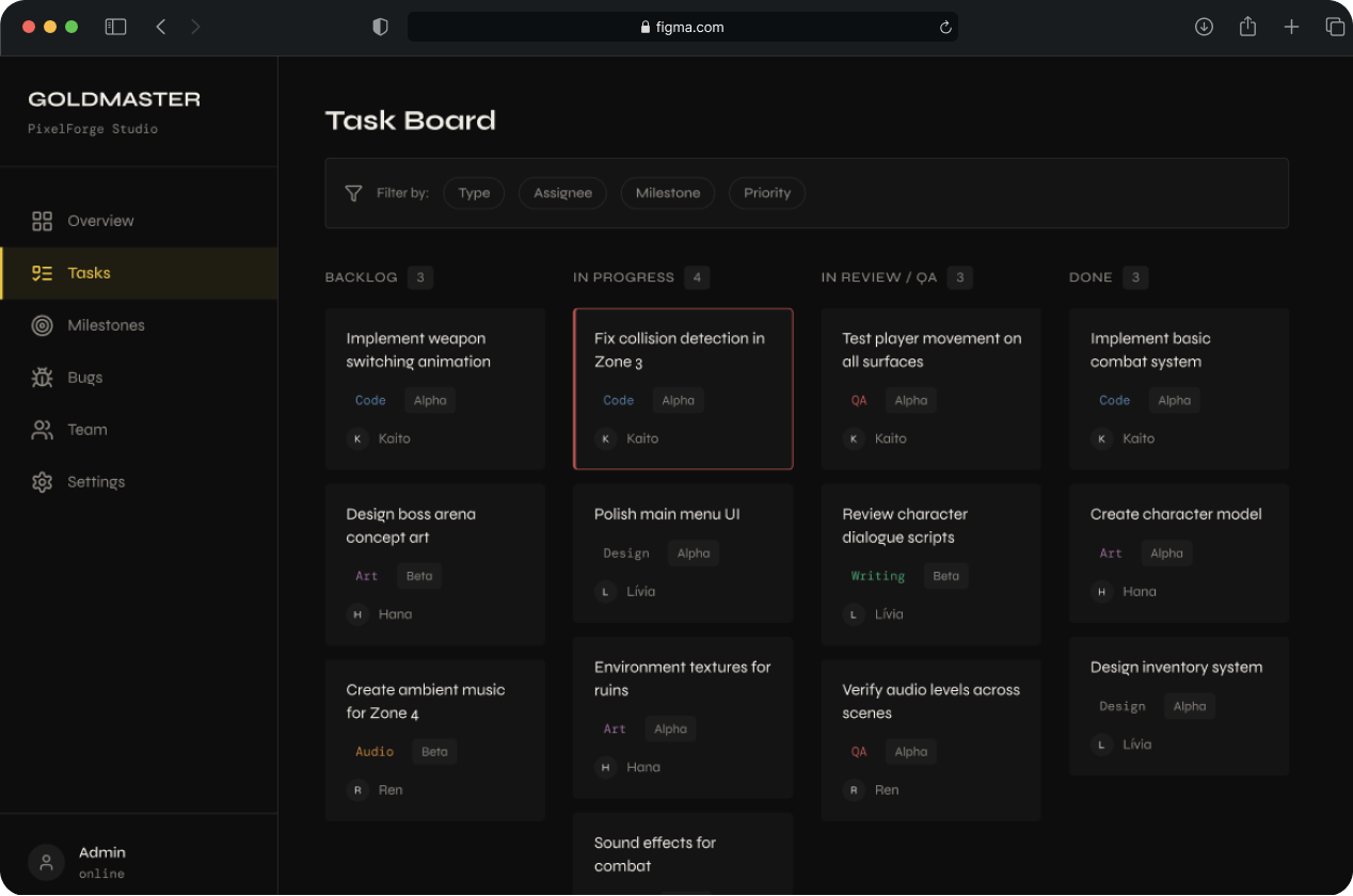 Example of Product Bridge   Full UX/UI + Frontend