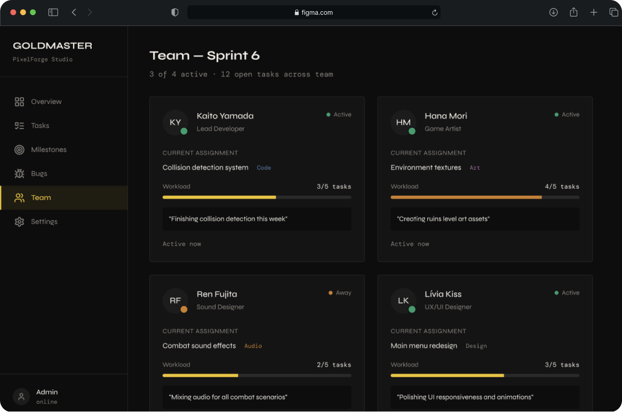 Example of Product Bridge   Full UX/UI + Frontend