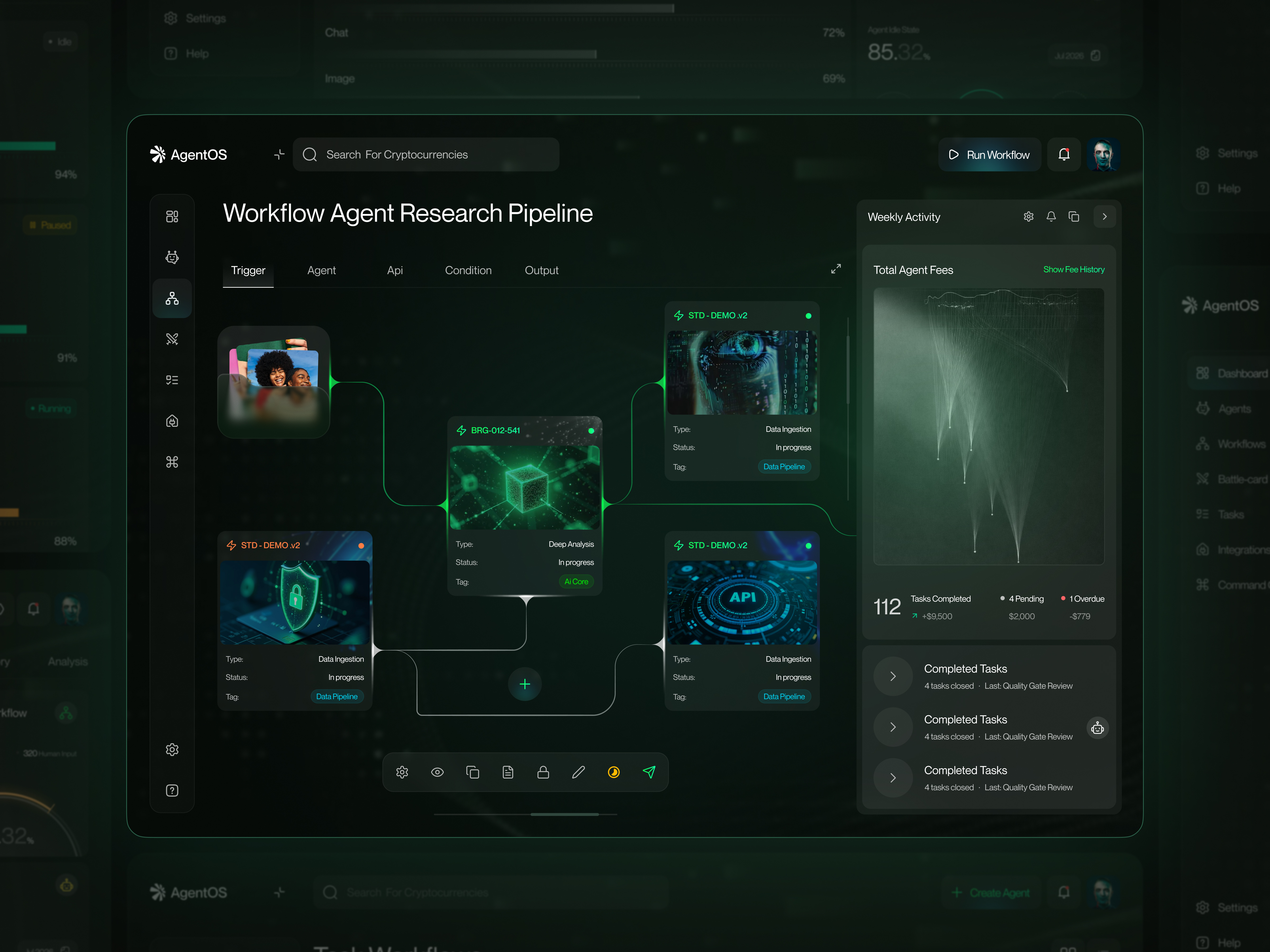 Example of Ai Agent & Workflow System UI/UX Design
