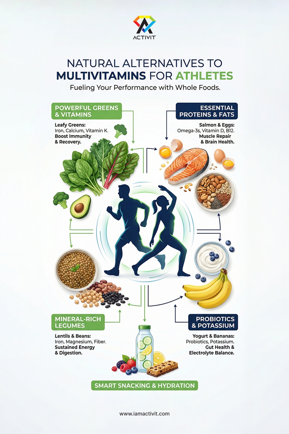 Natural Alternatives to Multivitamins For Athletes branding graphic design