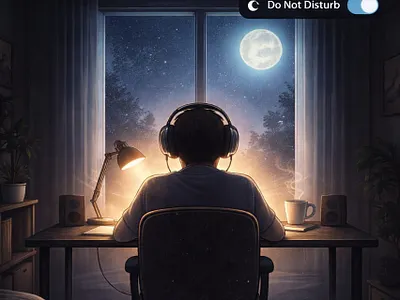 Deep Focus — Concept to Render branding concept art creative director digital art graphic design illustration lighting poster poster design process ui visual identity