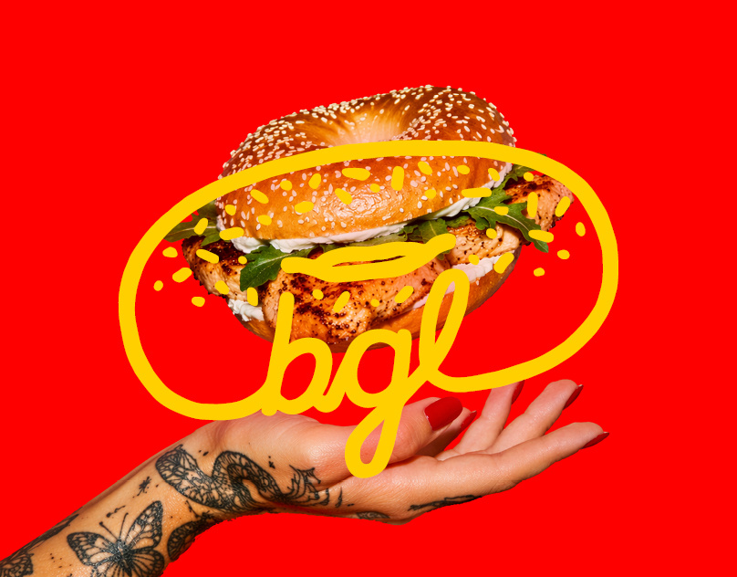 BGL Bagel bar logo concept