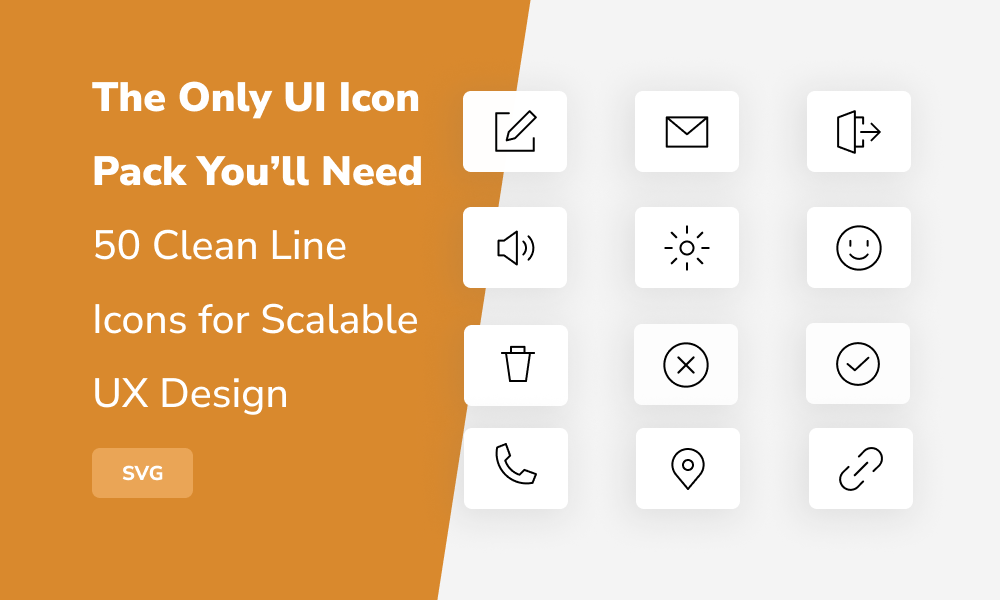 Clean Line Icons for Scalable UX Design adobe xd icons app design icons clean icons dashboard icons design system icons figma icons free icon pack icon pack icon system line icons minimal icons modern ui icons saas icons svg icons ui design icons ui icons ui kit icons ux icons vector icons web design icons