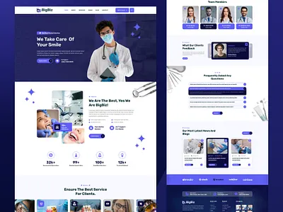 Dentist & Dental Clinic Service Template app appointment clinic dental dental surgery dentist dentist doctor design doctor graphic design health healthcare hospital medical medicine oral surgeon template theme uiux