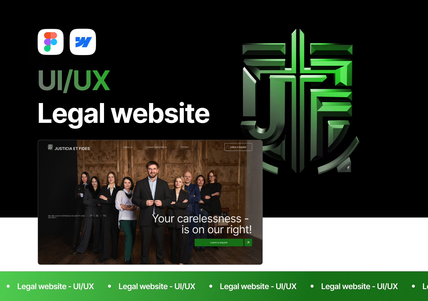 Example of Premium Website: Design & Webflow