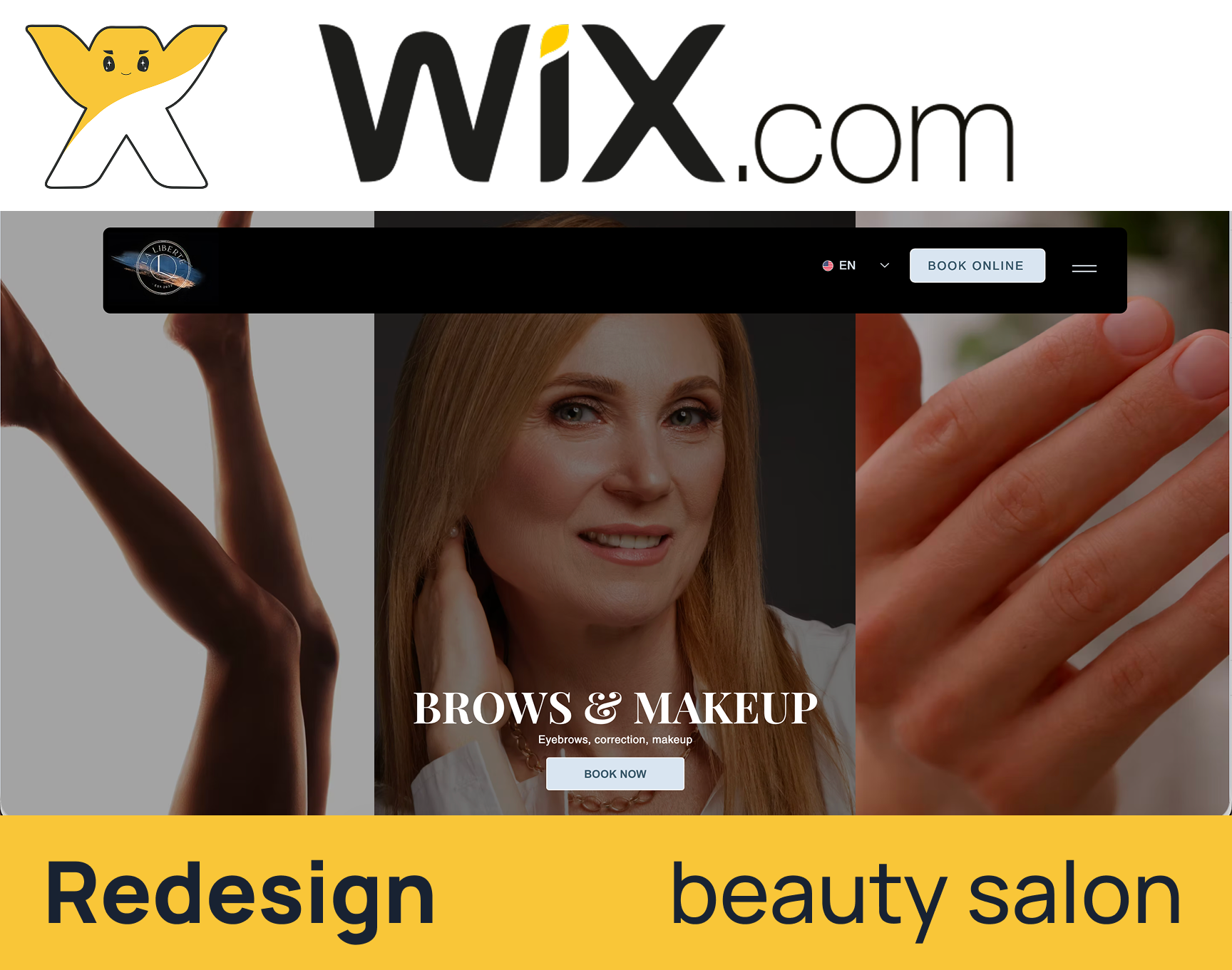 Example of High End Website Redesign: Wix Or Webflo