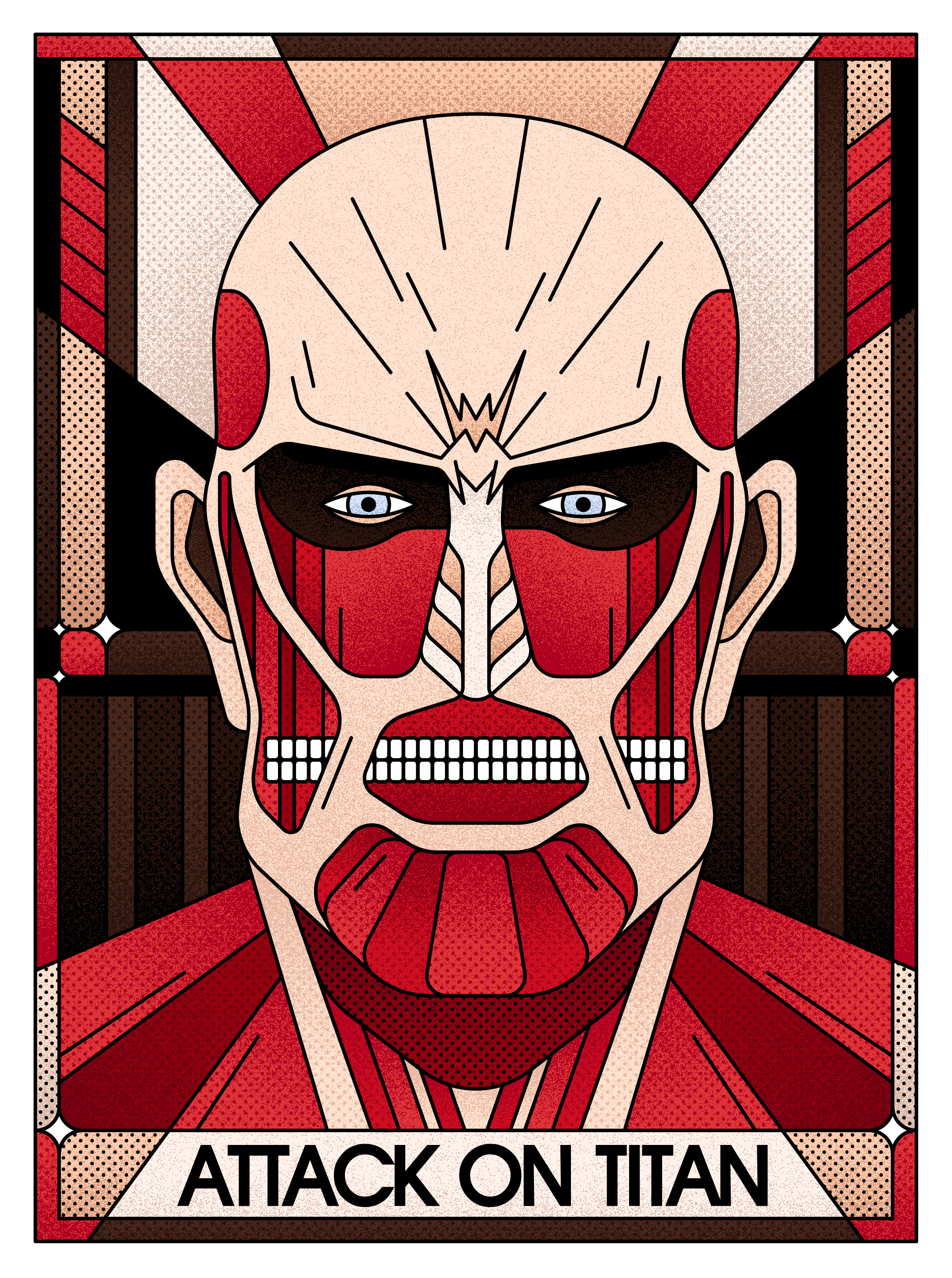 Attack on Titan 🔥🔥 animation anime anime poster aot artwork attack on titan design eren erenjaeger graphicdesign illustration leviackerman lineart mikasa poster poster design titan vector