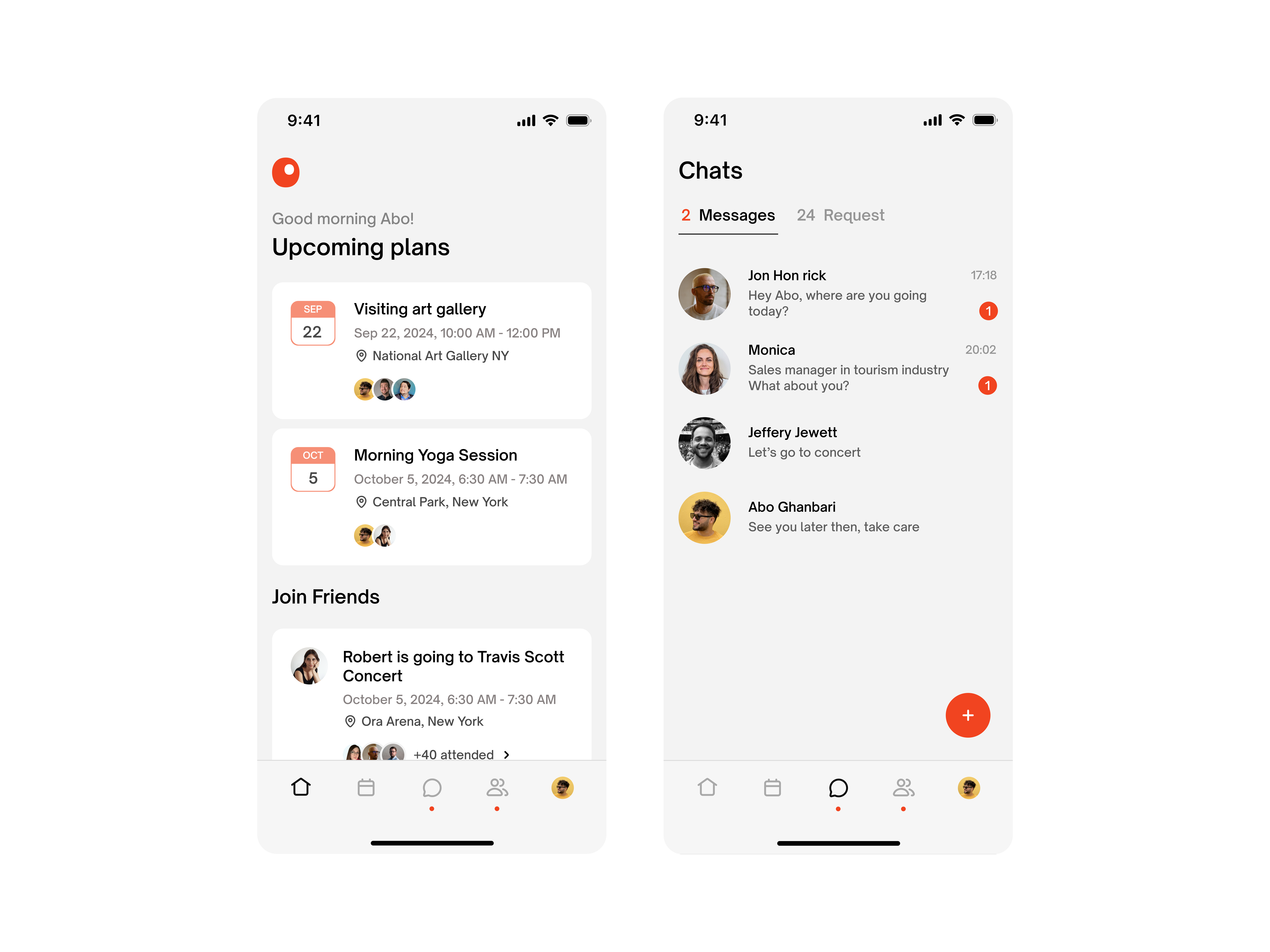 Personal calendar app