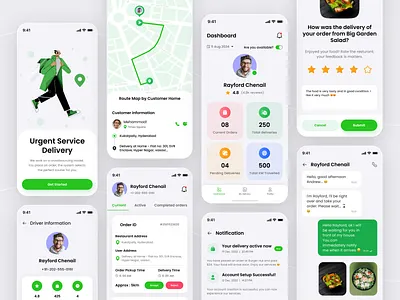 Delivery Boy Mobile App Design app ui courier app delivery app delivery dashboard delivery service ui delivery tracking driver app fintech style ui google maps ui gps tracking app logistics app map tracking ui mobile app design mobile ui modern ui popular popular ui service app ui ui kit ui ux design