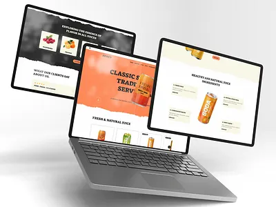 Juuicy Website Templet figma graphic design logo logo design phototype ui ux webdesign webflow wordpress