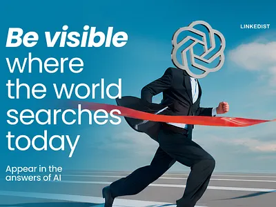 Curious about your AI-visibility? Linkedist knows how to help! ai ai driven marketing ai visibility branding business growth content strategy design digital content digital marketing digital transformation futuristic design graphic design innovation personal branding