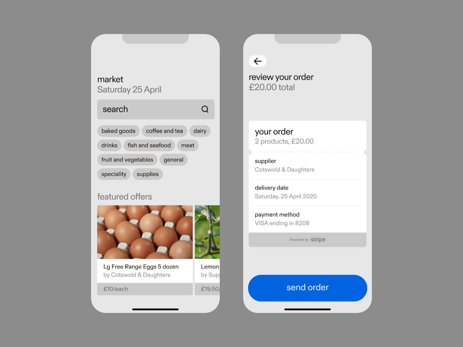 Grocery Delivery App Design