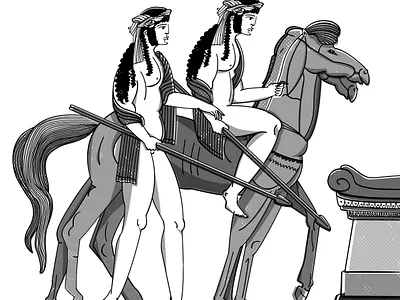 Twins - 'Tales From The Crocodile's Belly' book illustration illustration