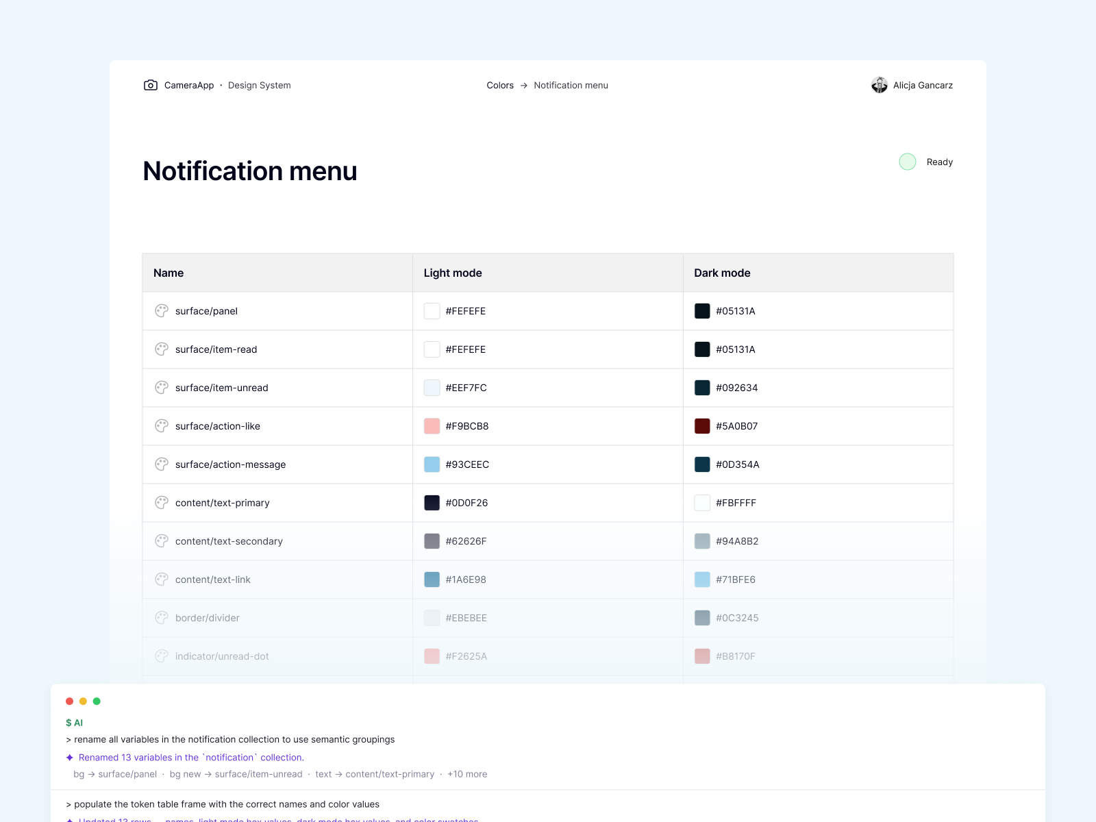Design system update with Claude Code