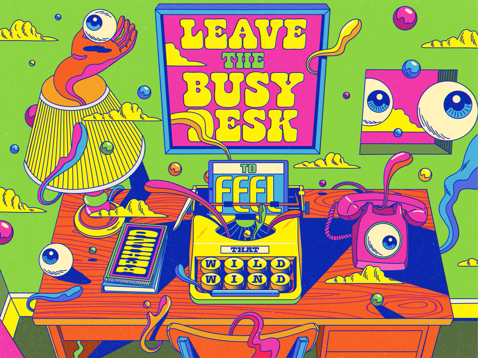 Leave the busy desk behind