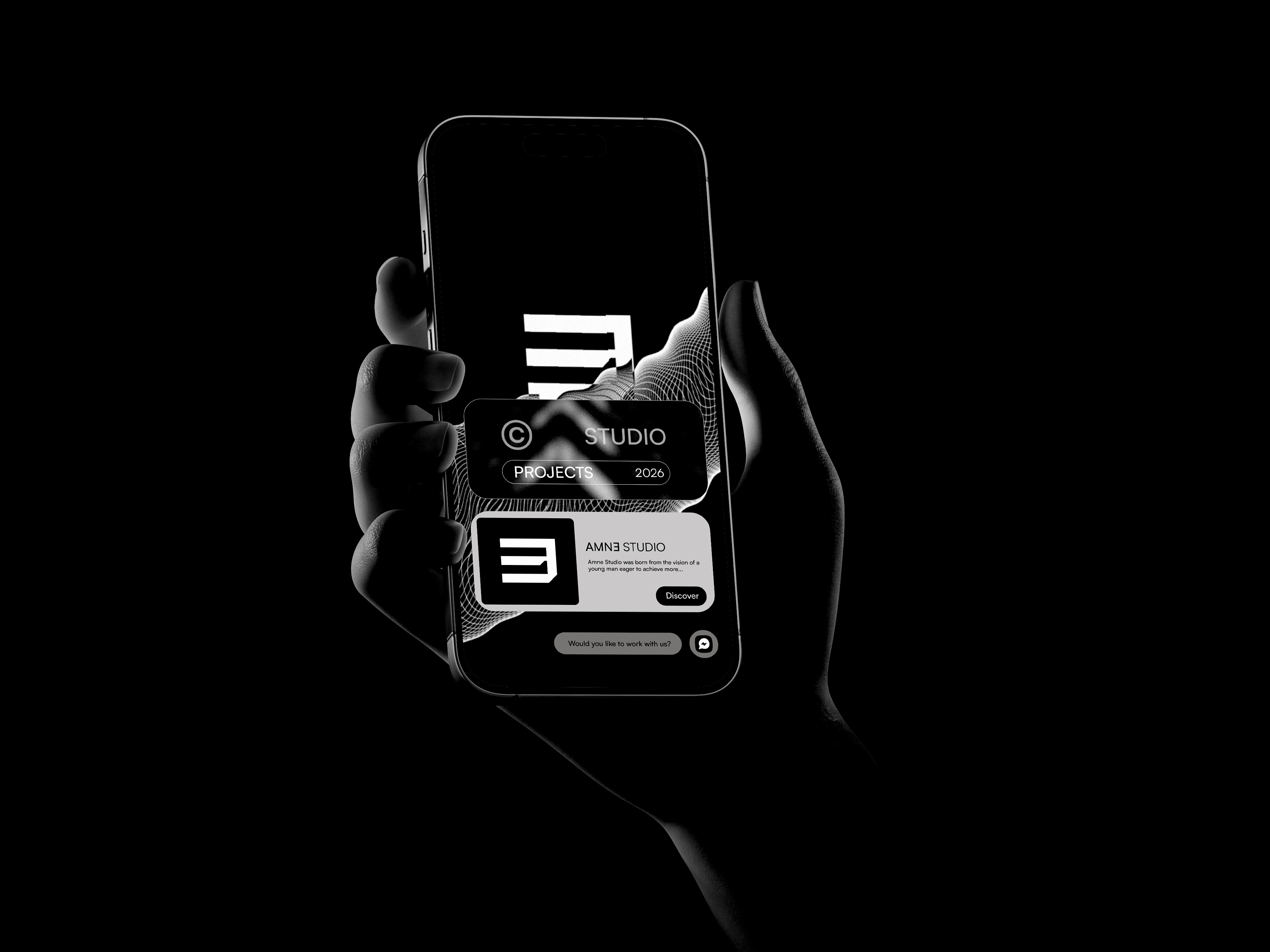 AMNE STUDIO - 3 3d branding graphic design logo ui