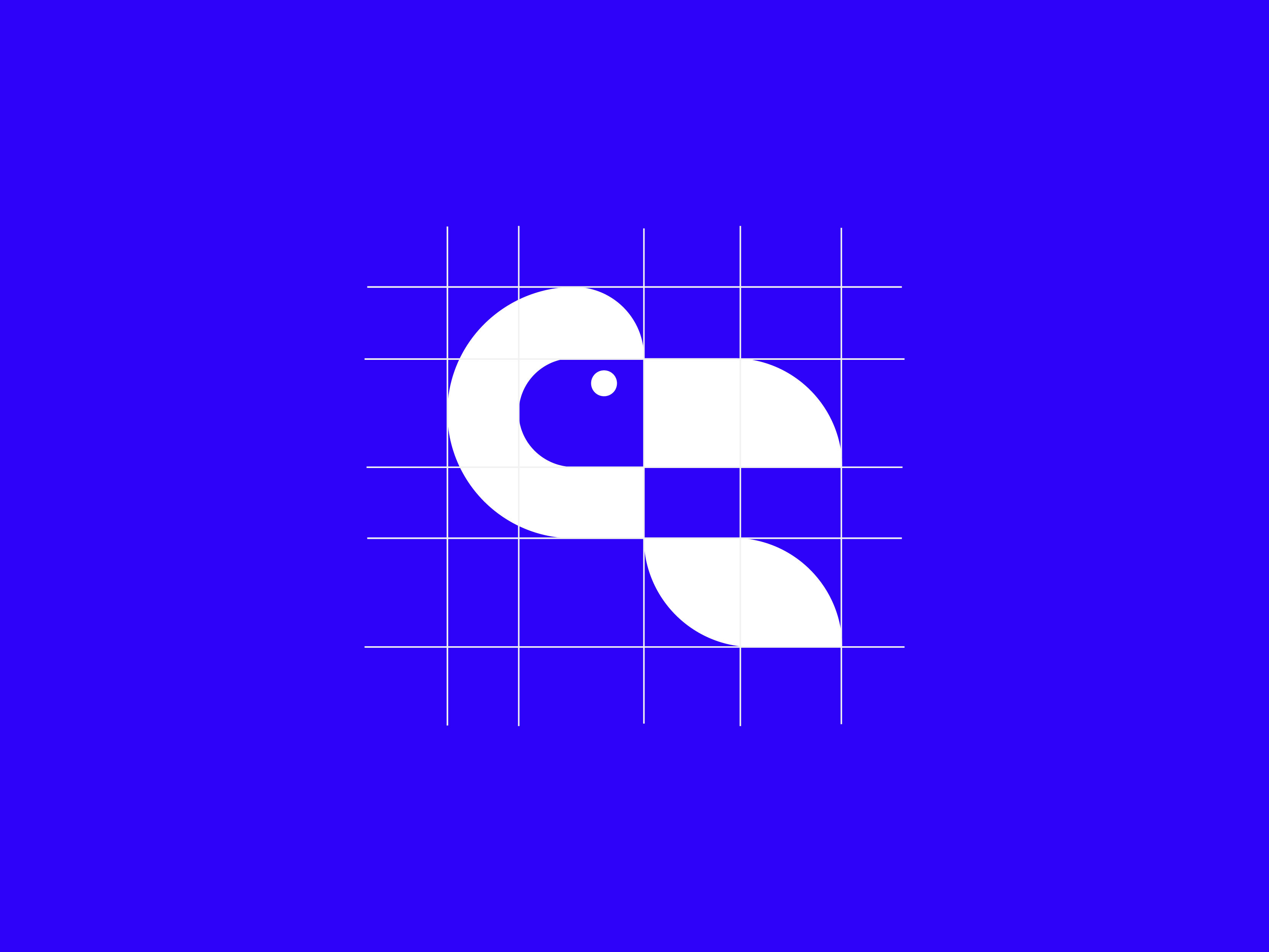 Abstract bird logo design, tech startup logo, e-commerce logo
