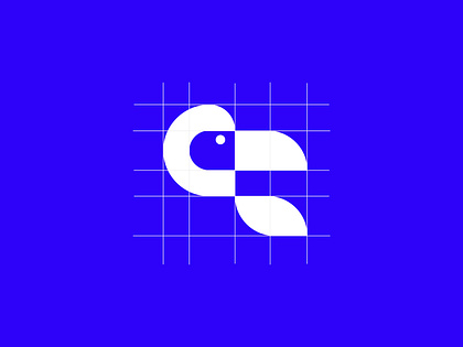 Abstract bird logo design, tech startup logo, e-commerce logo
