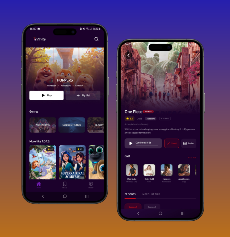 Movie app ui design