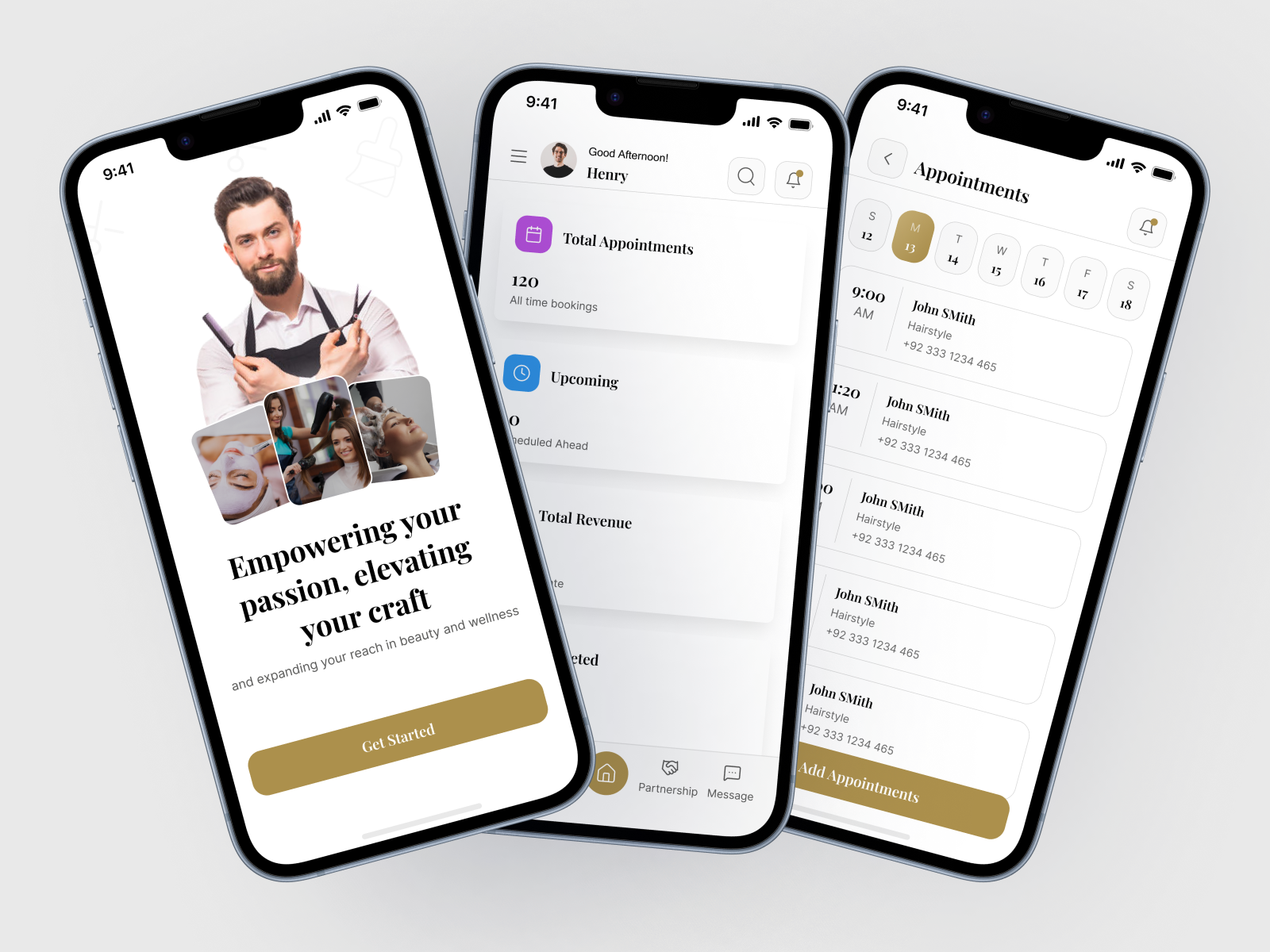 Chair Boss - Barbershop App ai barber booking barbershop app casestudy design figma mobile mobile app mobile app design mobile ui mobile ui design prototype saloon app ui ui design ui kit uitemplate uiux uiux design