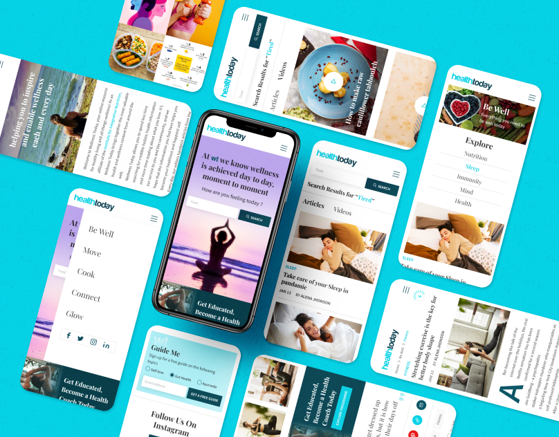 Health Today - Wellness App UI by Pixians on Dribbble