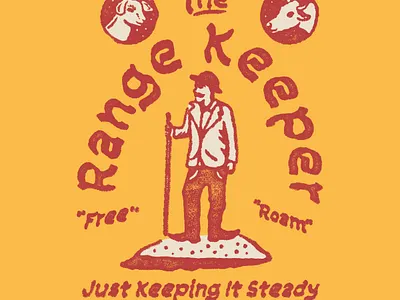 RANGE KEEPER artwork badge design branding design distressed graphic design illustration retro design vintage vintage design