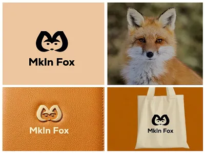 Mkln Fox - M + Fox Icon & Modern Logo Brand abstract logo animal logo brand identity clean design creative logo elegant logo fashion branding fox logo high end branding icon logo lettermark logo m letter logo m monogram logo minimal design minimalist logo modern logo monogram logo premium branding startup branding timeless design