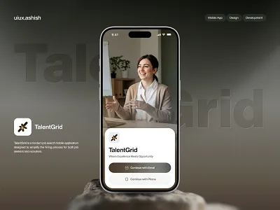 TalentGrid Job Searching App app design applicationdesign branding dribbble shot freelance app job app job finder job search minimal design mobile app mobile design mobile ui modern ui product design recruitment app remote jobs trending design ui design ui ux ux design