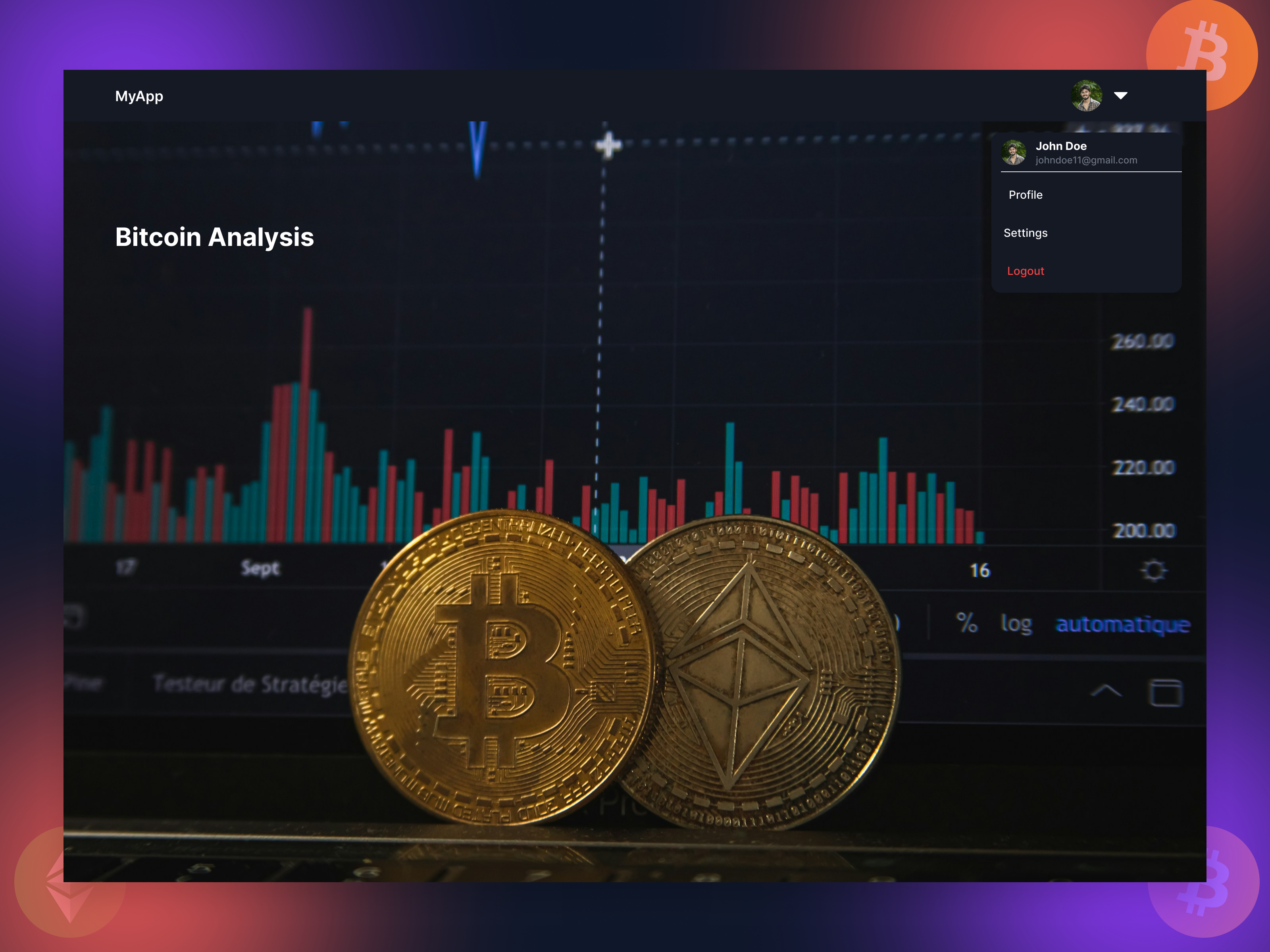 Daily UI #027 | Crypto Dashboard - Interactive Dropdown Menu daily ui dark mode dashboard dropdown figma ui ux