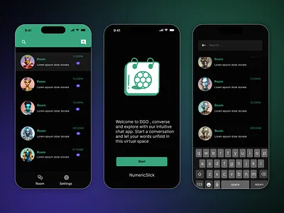 DGO Chat App UI app chat figma mobileapp sportgame ui