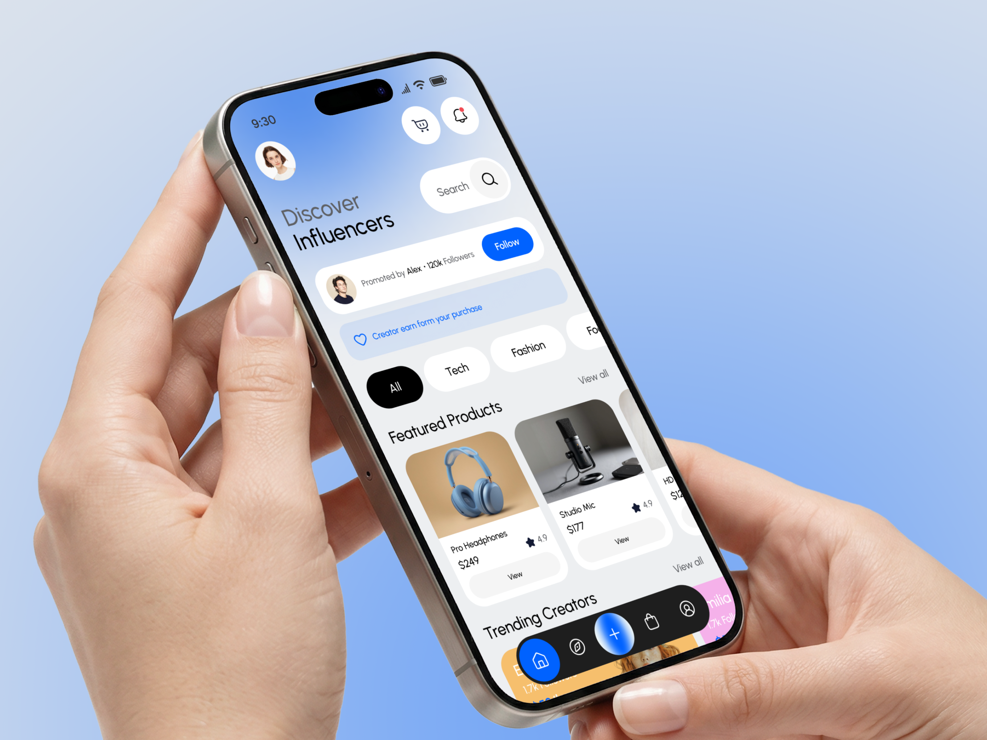 Creator Marketplace – Influencer Discovery & Social Commerce App
